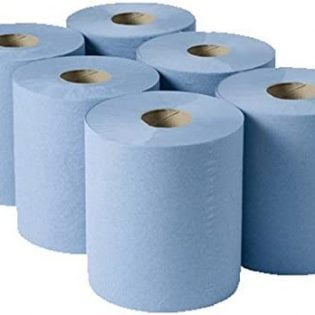 centrefeed blue paper